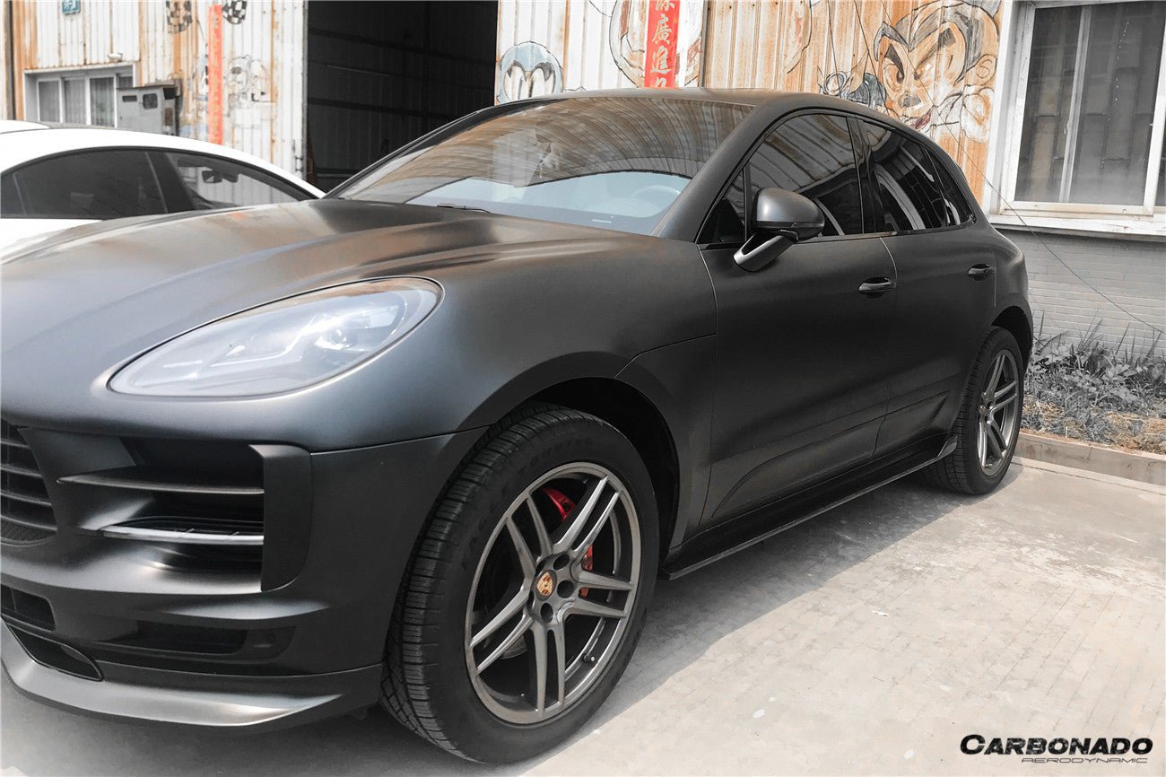 2018 - 2021 Porsche Macan TA Style Carbon Fiber Side Skirts